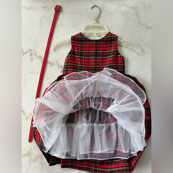 Susanne Lively Girls Red Plaid Holiday Dress | Susanne Lively Dress | Red dress - Picture 5 of 8